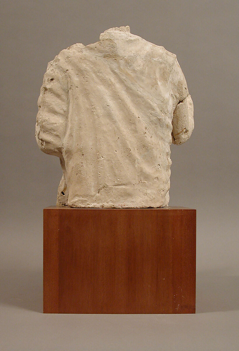 Seated Man, Plaster, Coptic