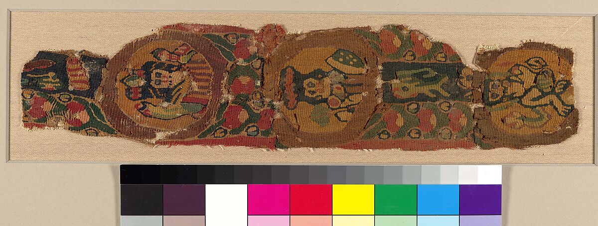 Textile Fragment, Linen, wool, Byzantine 