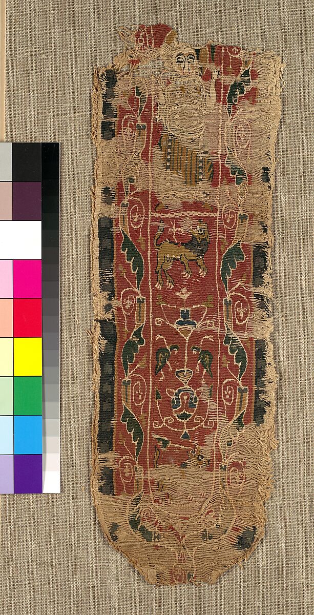 Textile Fragment, Linen, wool, Byzantine 