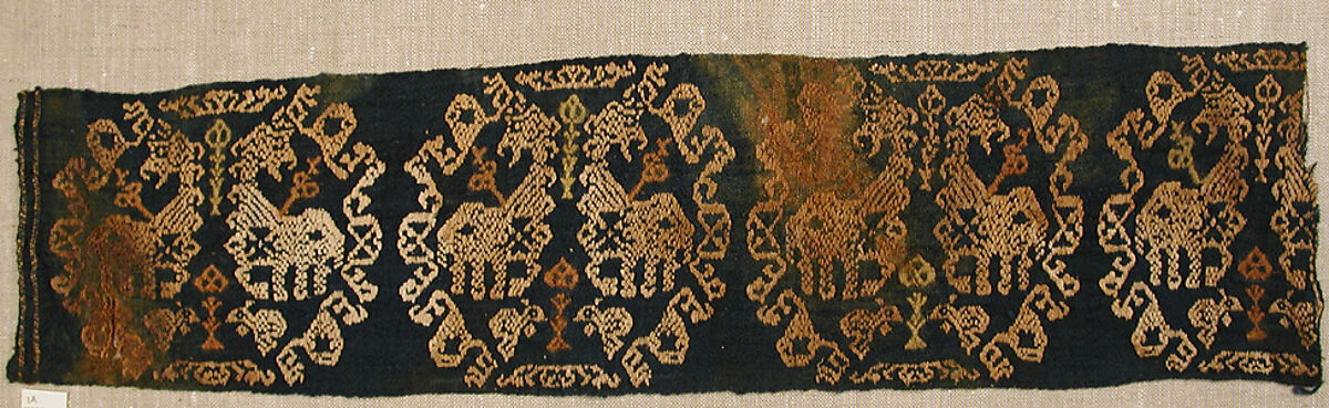 Textile Fragment, Linen, wool, Byzantine 