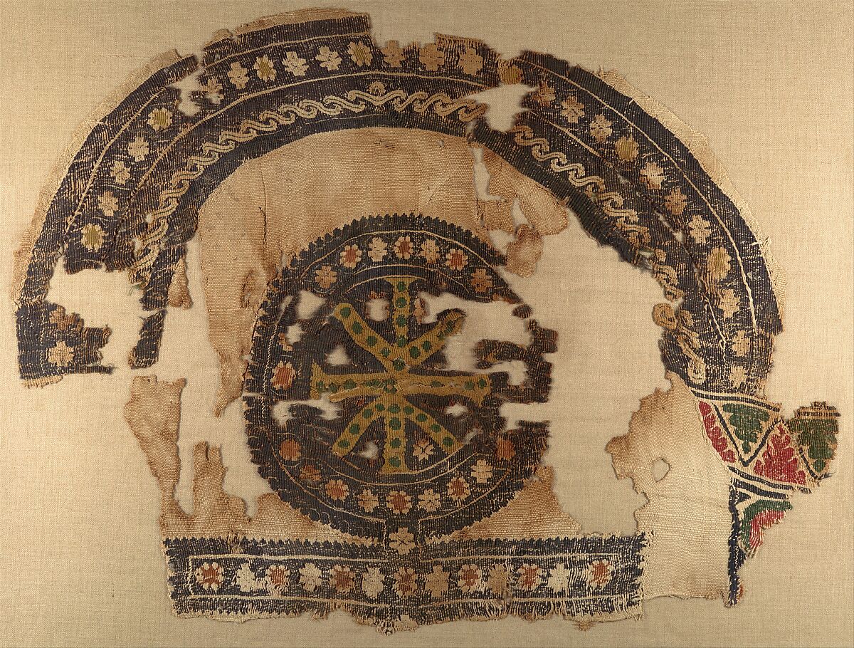 Textile Fragment, Linen, wool, Byzantine 