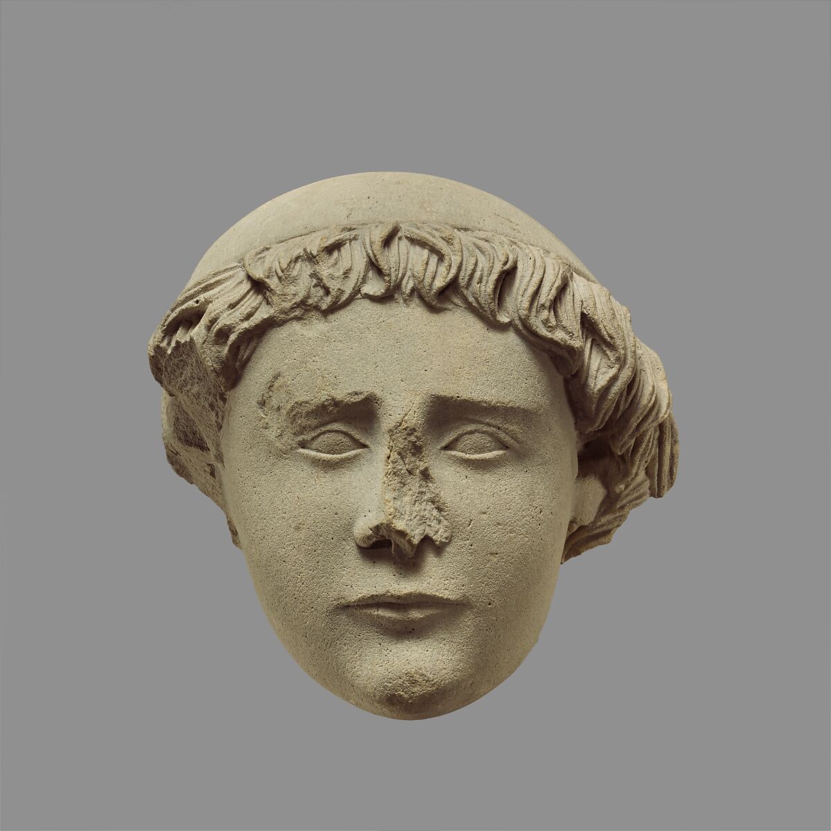 Head of a Youth, Limestone, French 