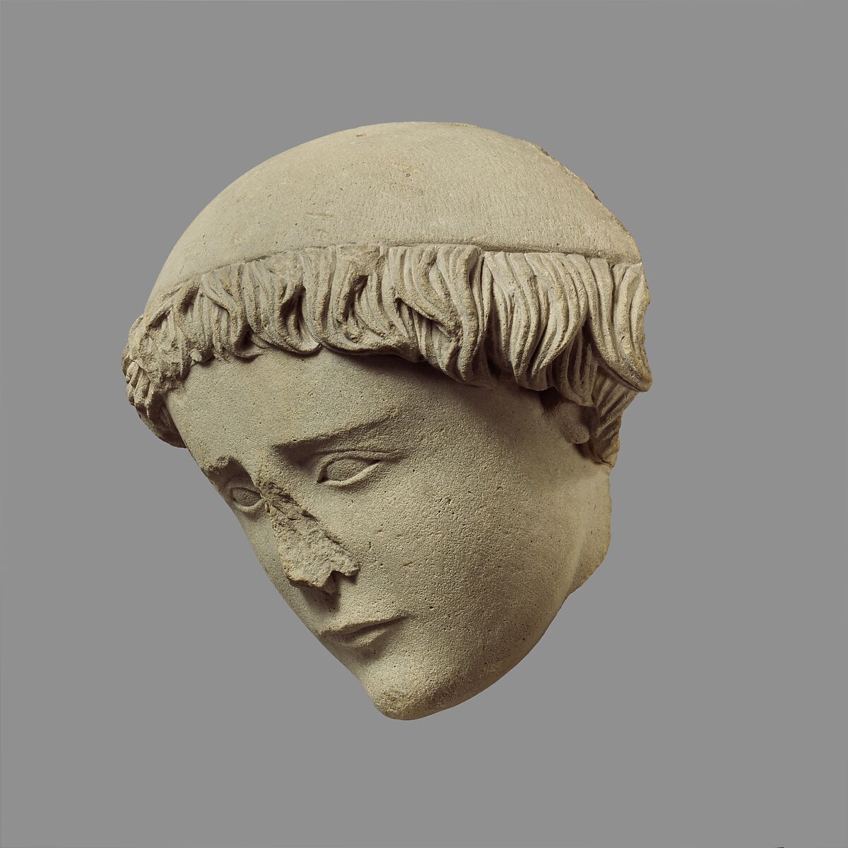 Head of a Youth, Limestone, French