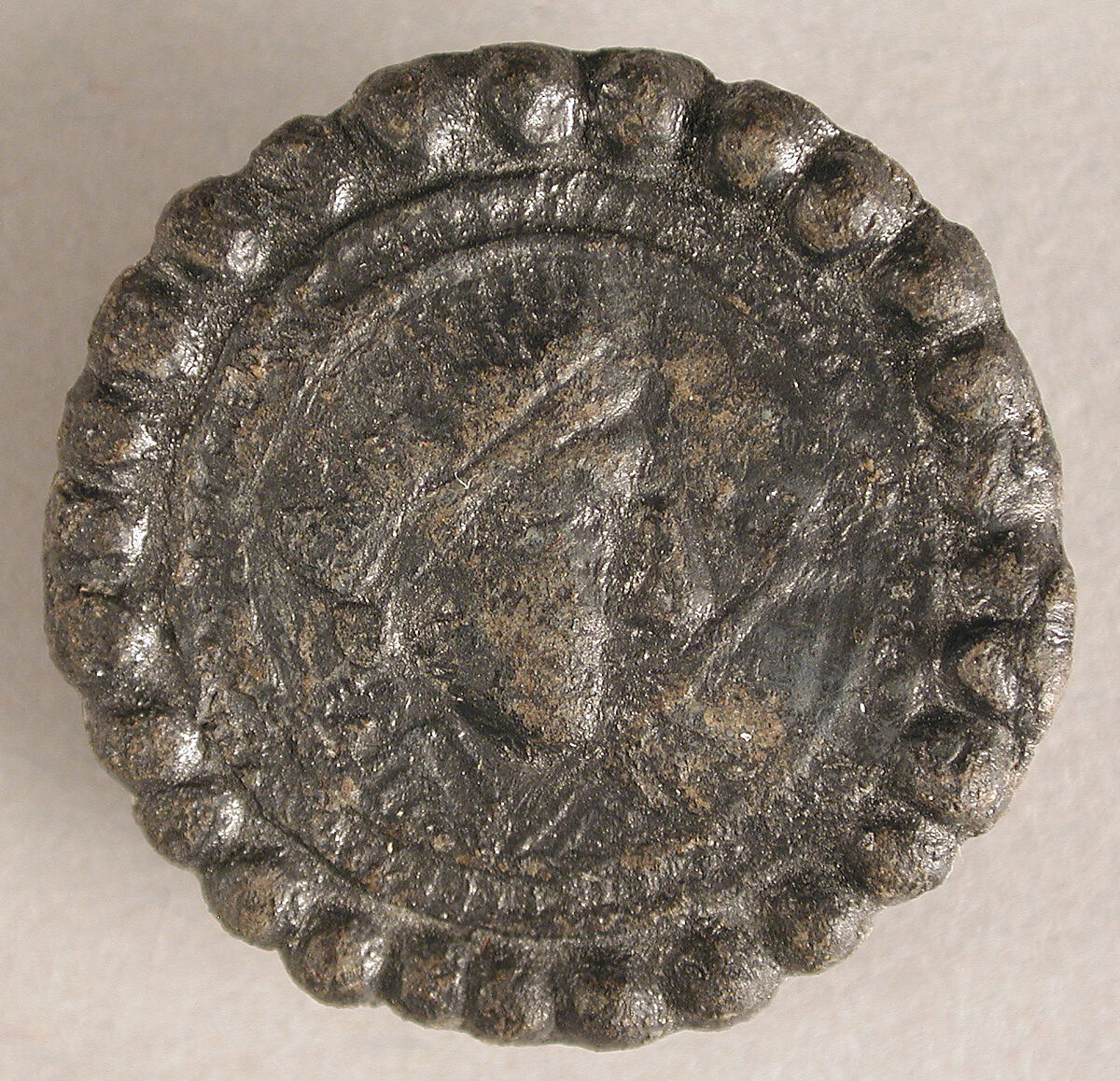 Badge of Edward II or John the Baptist, Tin/lead alloy, British 