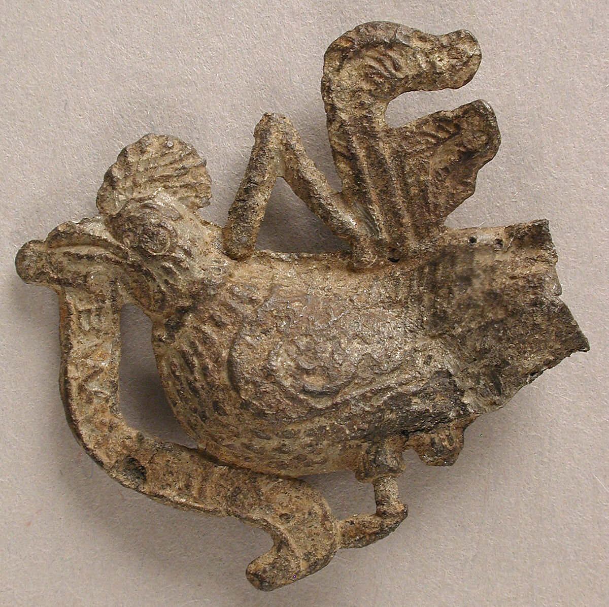 Badge with Cockney, Tin/lead alloy, British