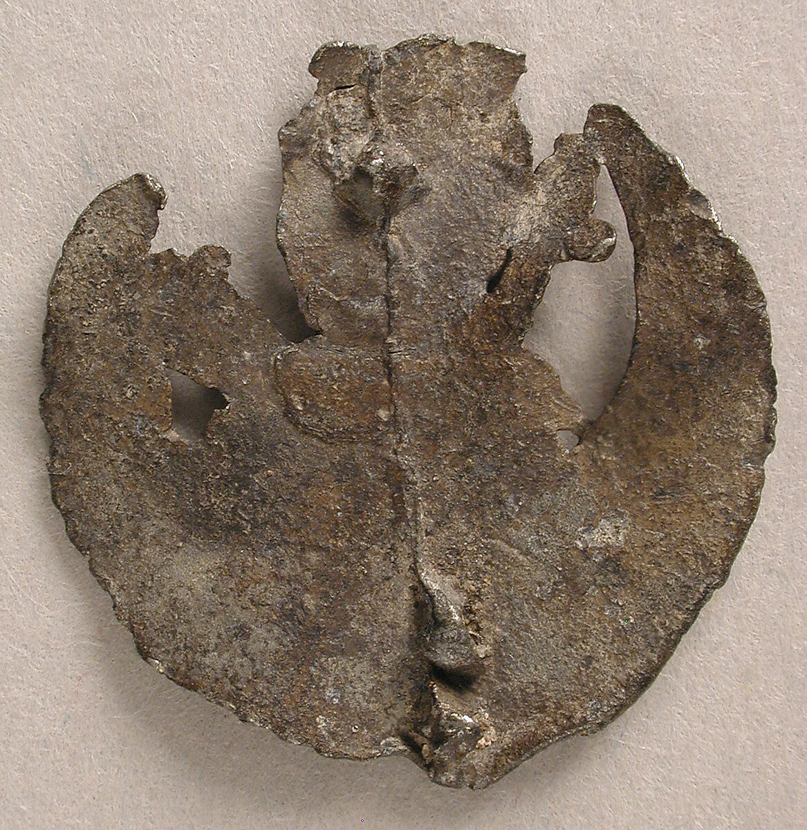 Badge with Madonna and Infant, Tin/lead alloy, British