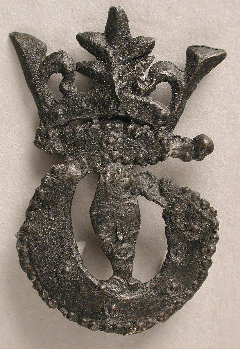 Badge with Bust of Crowned Becket, Tin/lead alloy, British 