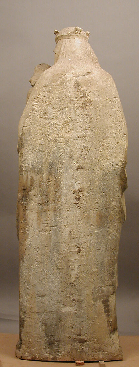 Virgin and Child, Attributed to Alexander of Abingdon (British, active 1291–1317), Caen Limestone, British