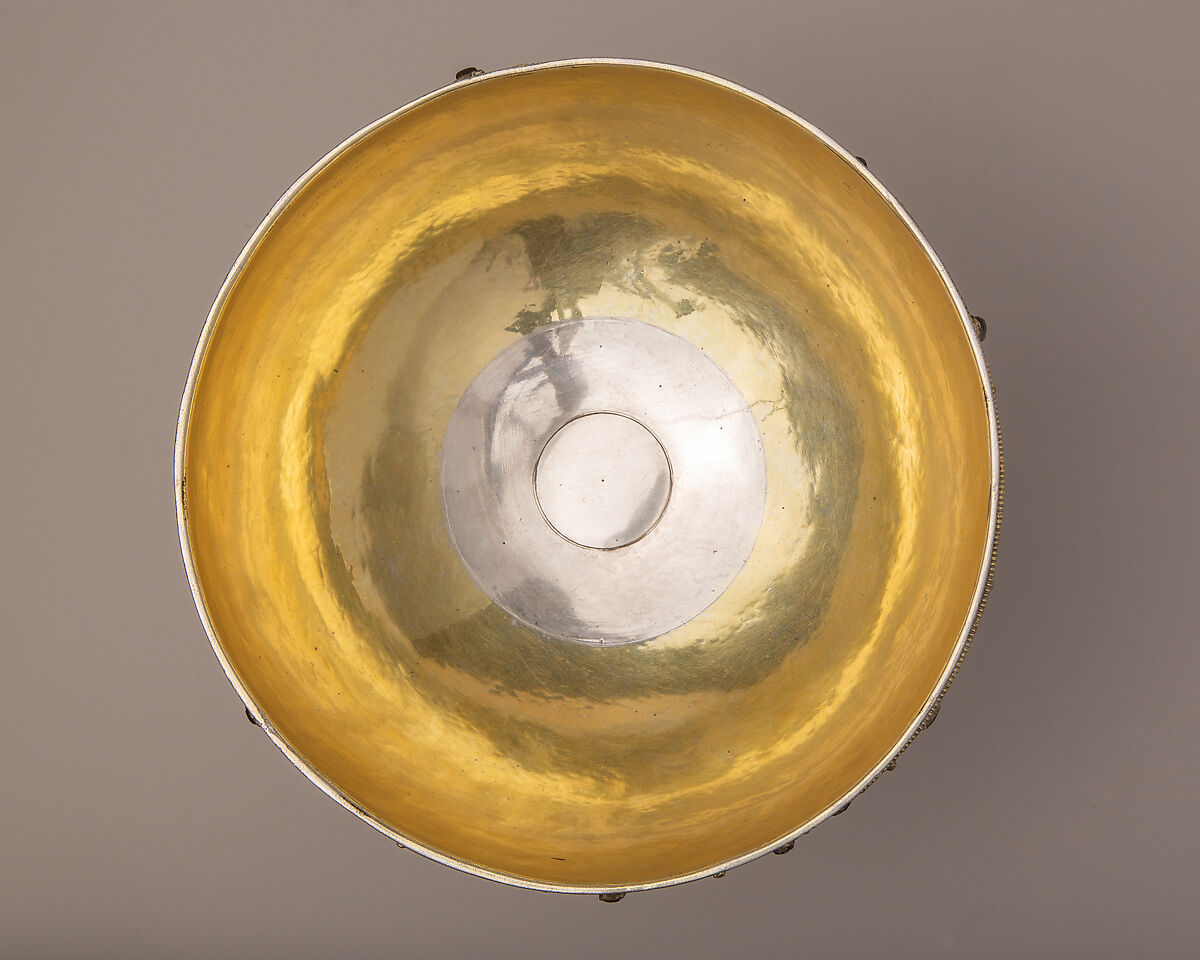 Chalice, Silver, gilded silver, niello, and jewels, German