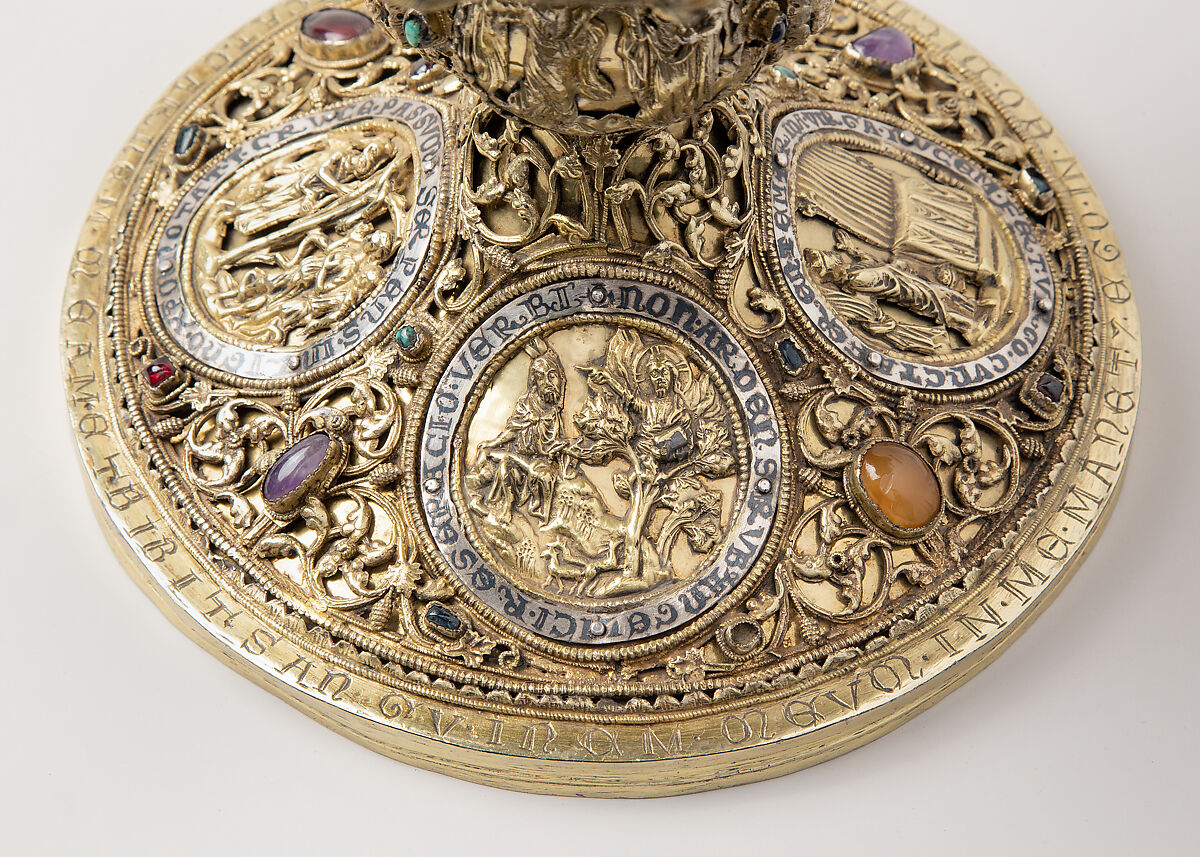 Chalice, Silver, gilded silver, niello, and jewels, German