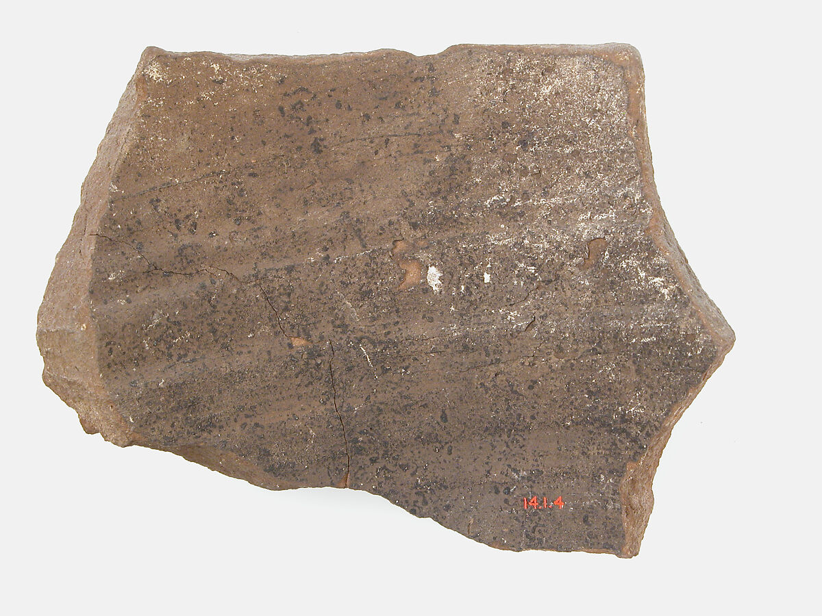 Ostrakon with a Letter Regarding the Will of Apa Victor, Pottery fragment with ink inscription, Coptic