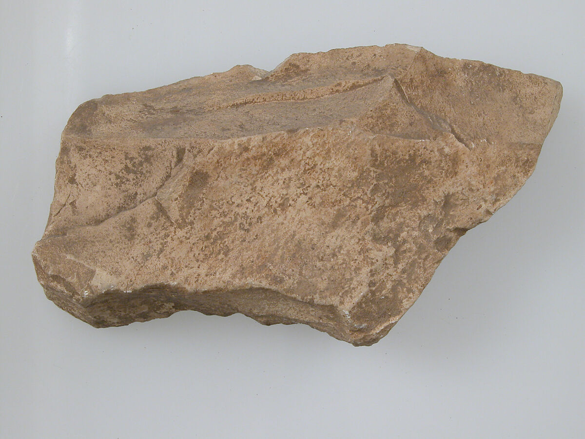 Ostrakon with a Letter from Enoch to His Parents, Limestone with ink inscription, Coptic