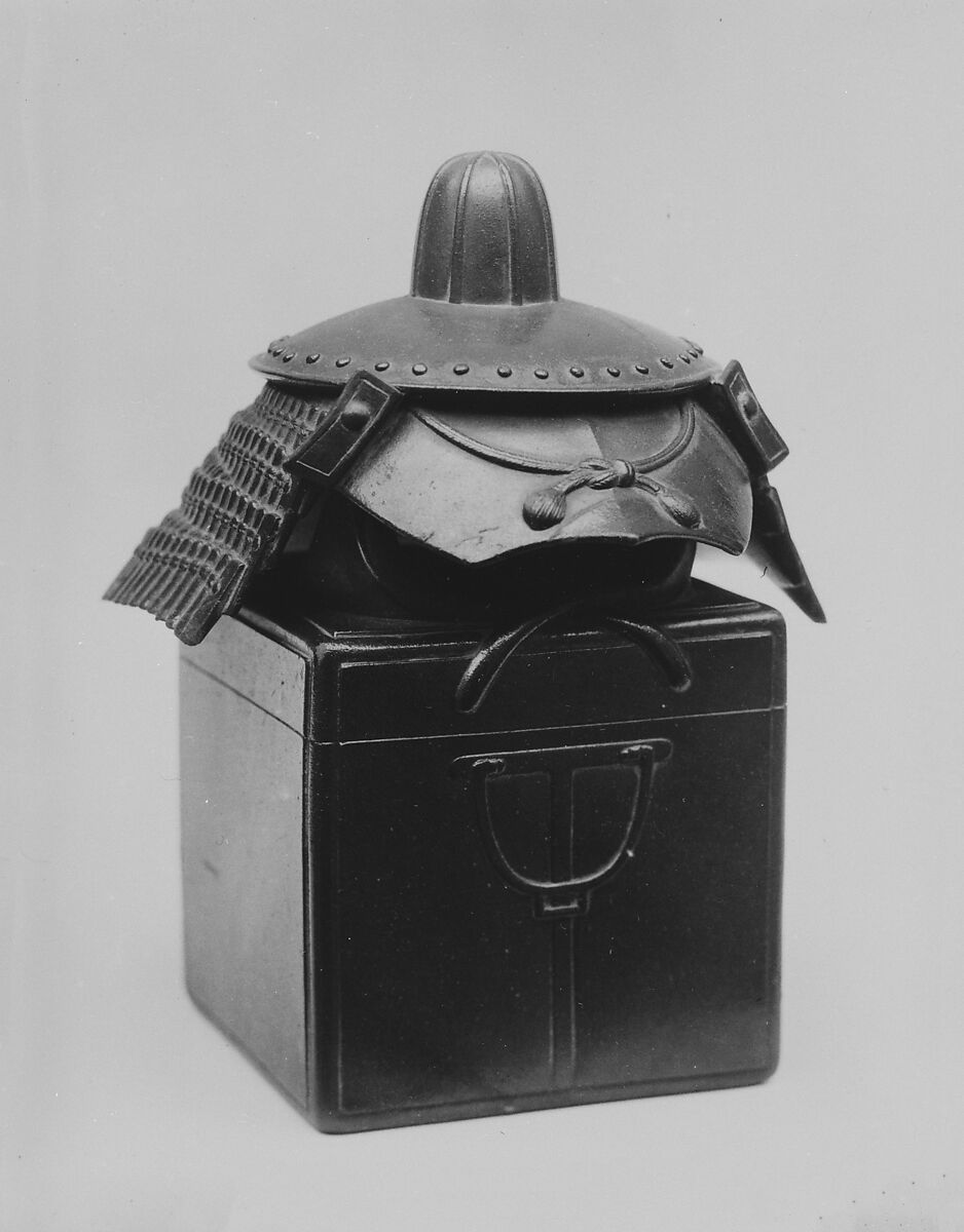 Censer with cover, Stoneware covered with thin glaze (Bizen ware), Japan 