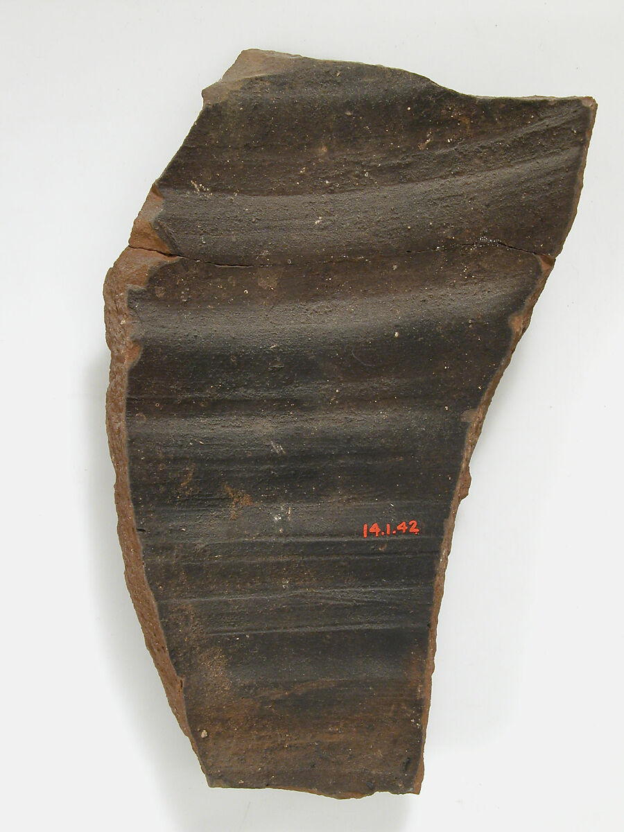 Ostrakon with a Letter from Moses to Moses, Pottery fragment with ink inscription, Coptic