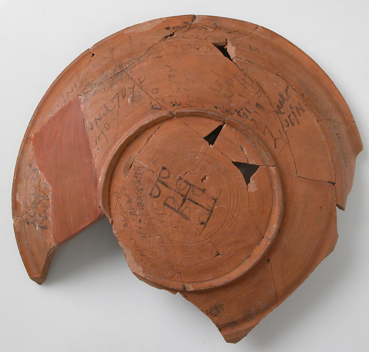 Ostrakon with Biblical Text and Liturgical Rubric, Pottery fragment with ink inscription, Coptic 