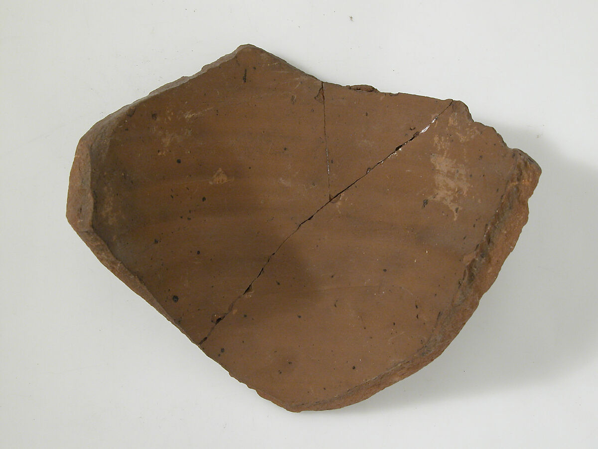 Ostrakon with a Letter from Jacob to Jacob, Pottery fragment with ink inscription, Coptic