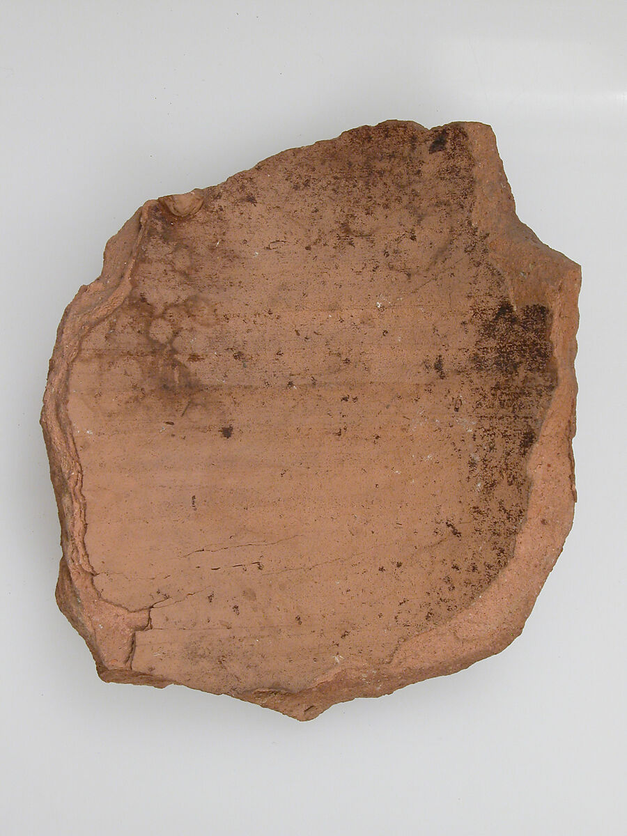 Ostrakon with a Letter from Isaac, Pottery fragment with ink inscription, Coptic