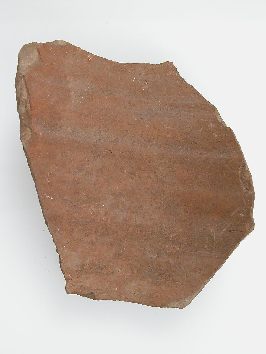 Ostrakon with a Letter from John, Pottery fragment with ink inscription, Coptic