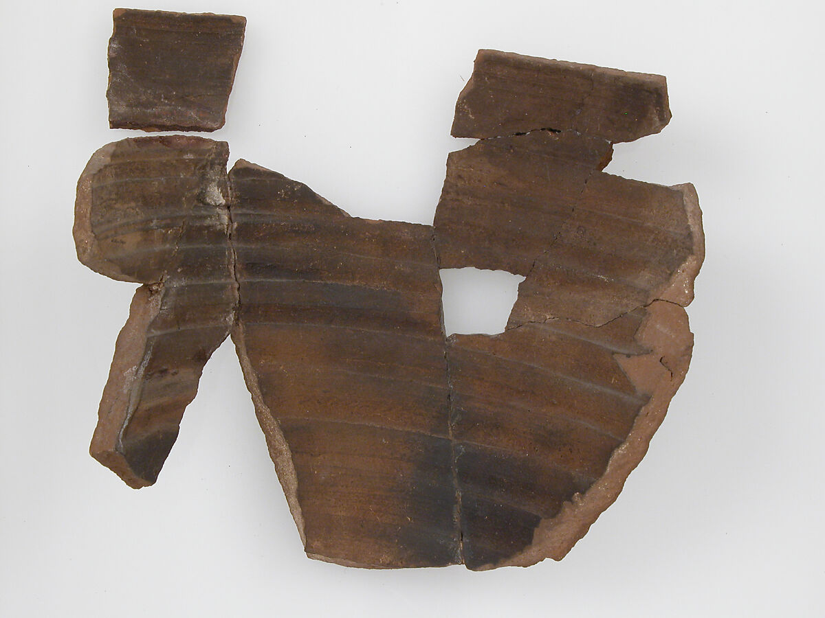 Ostrakon, Pottery fragments with ink inscription, Coptic
