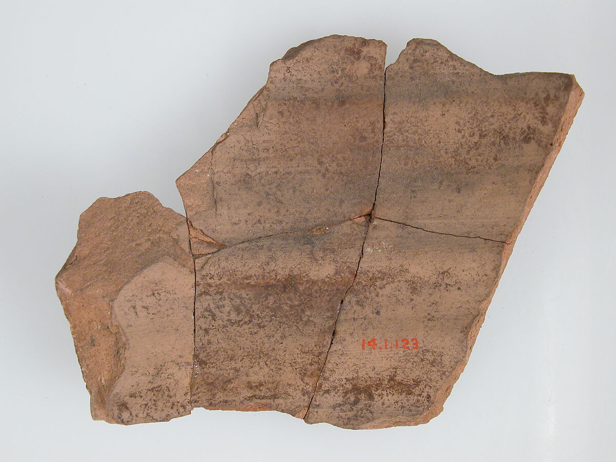 Ostrakon with a Letter from Paternoute to Epiphanius, Pottery fragment with ink inscription, Coptic