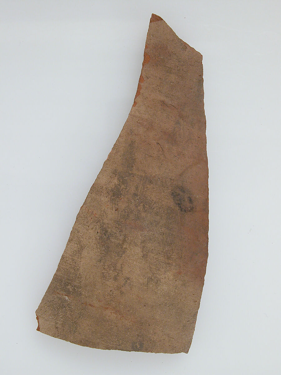 Ostrakon with Biblical Text Concordance, Pottery fragments with ink inscription, Coptic