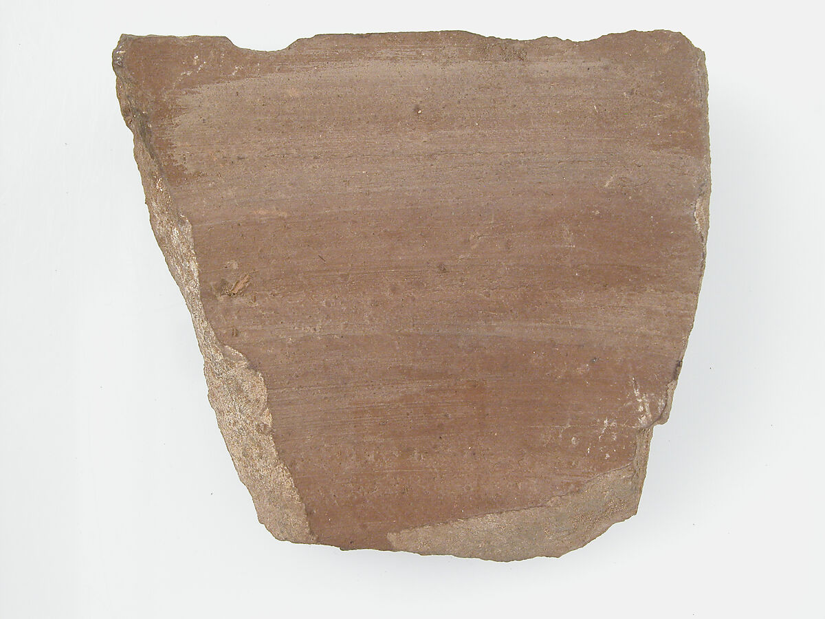 Ostrakon with a Letter, Pottery fragment with ink inscription, Coptic