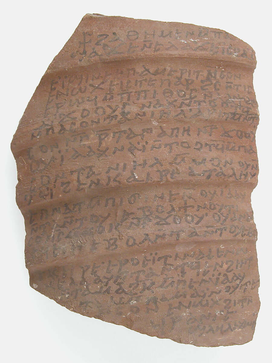 Ostrakon with a Letter from Frange to Enoch