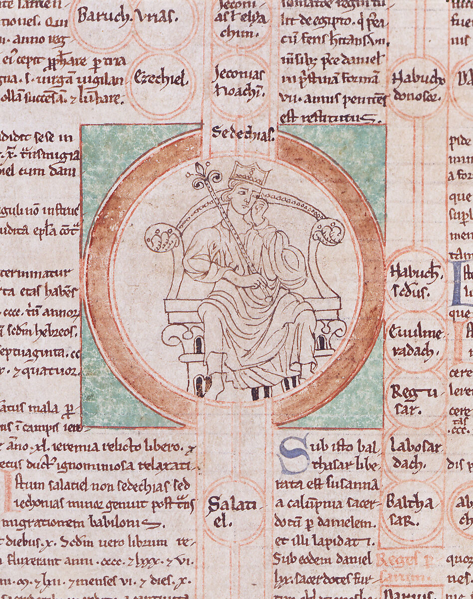 Fragment of a Compendium of the Genealogy of Christ, Ink on parchment, British