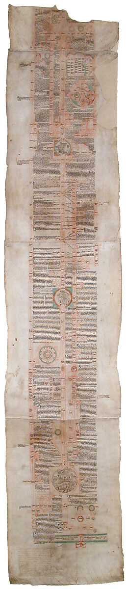 Fragment of a Compendium of the Genealogy of Christ, Ink on parchment, British 