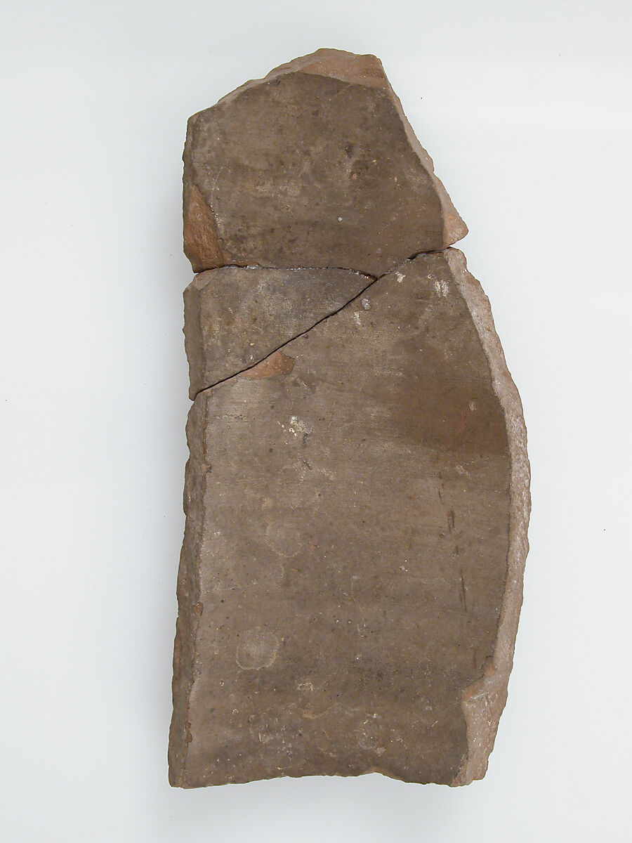 Ostrakon with a Letter from Lazarius to Epiphanius, Pottery fragment with ink inscription, Coptic