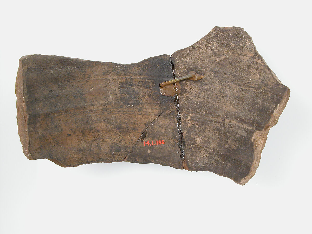 Ostrakon with a Letter from Thello, Pottery fragment with ink inscription, Coptic