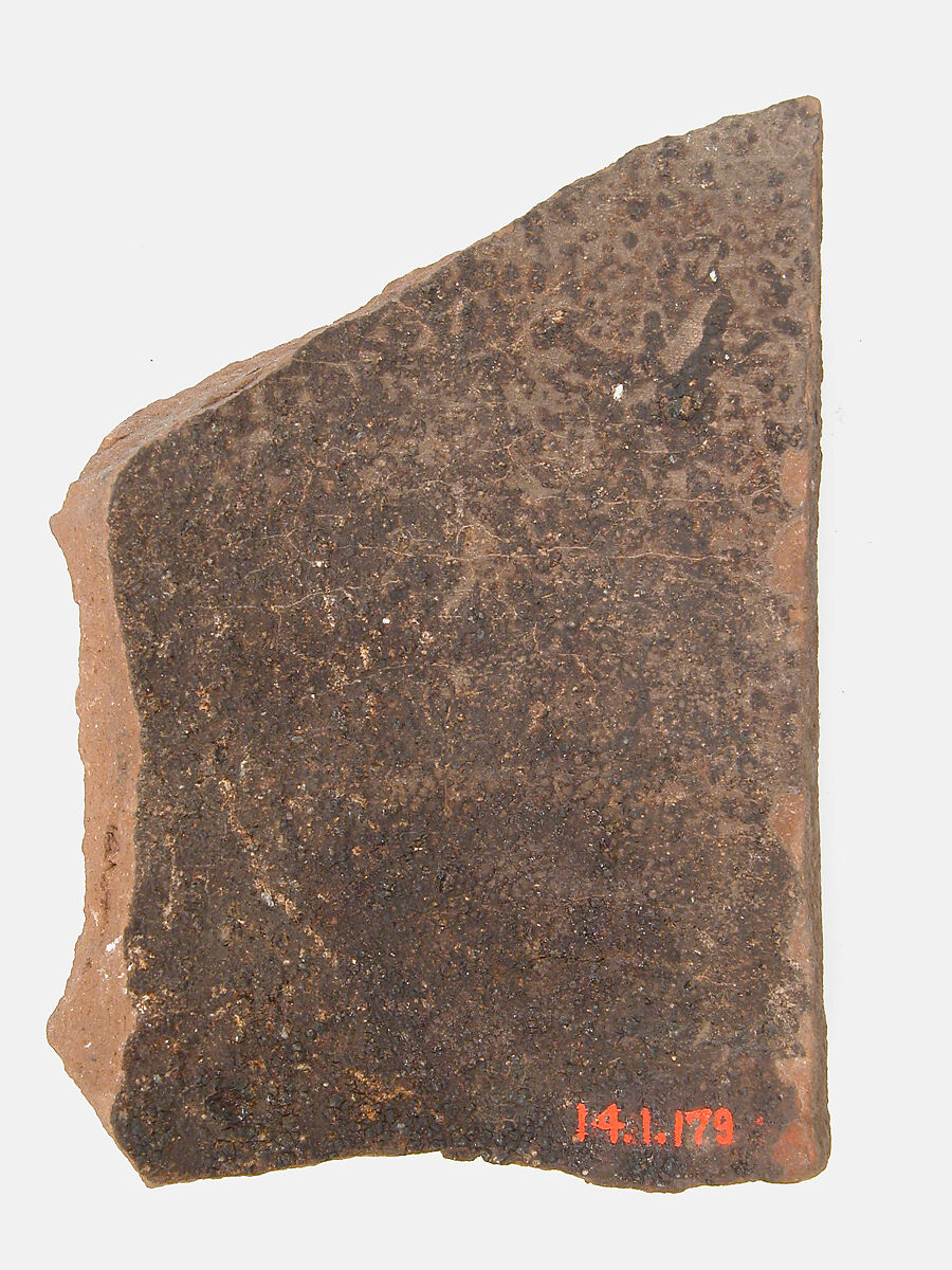 Ostrakon with a Letter, Pottery fragment with ink inscription, Coptic