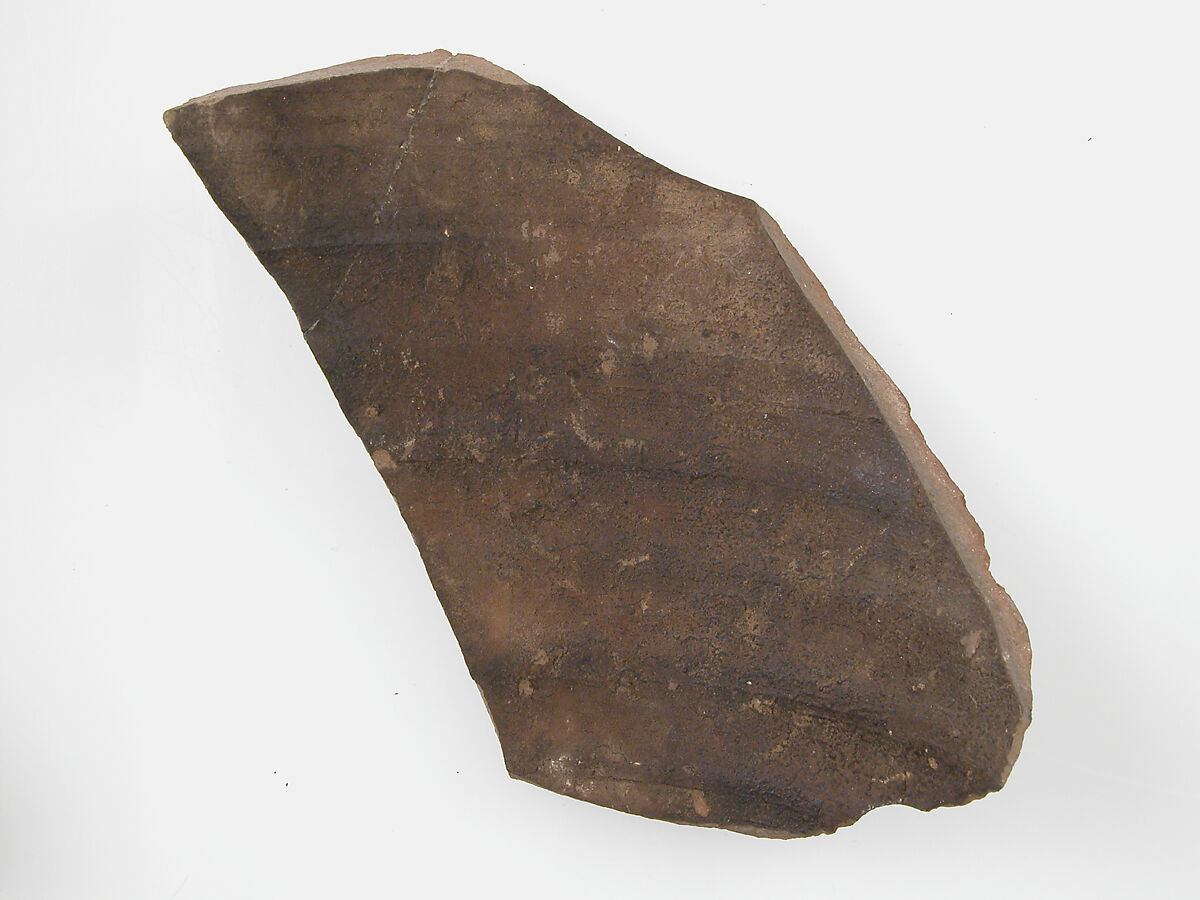 Ostrakon with a List, Pottery fragment with ink inscription, Coptic
