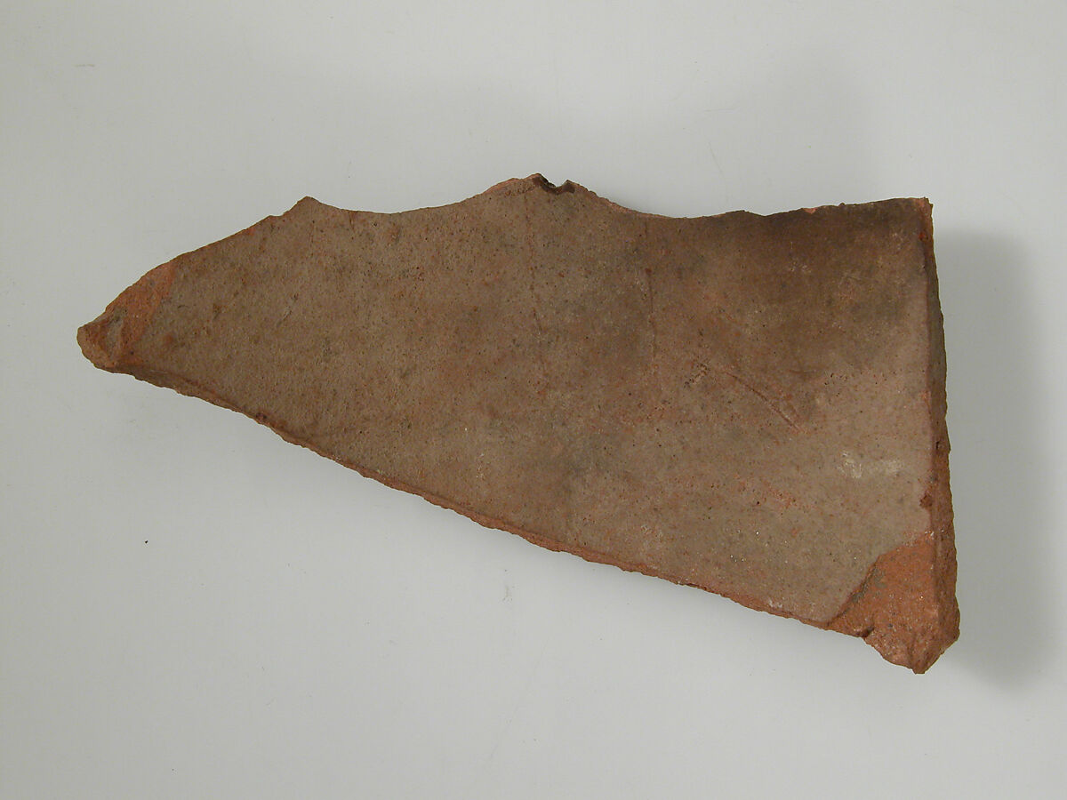 Ostrakon with Trisagion and Troparia, Pottery fragment with ink inscription, Coptic