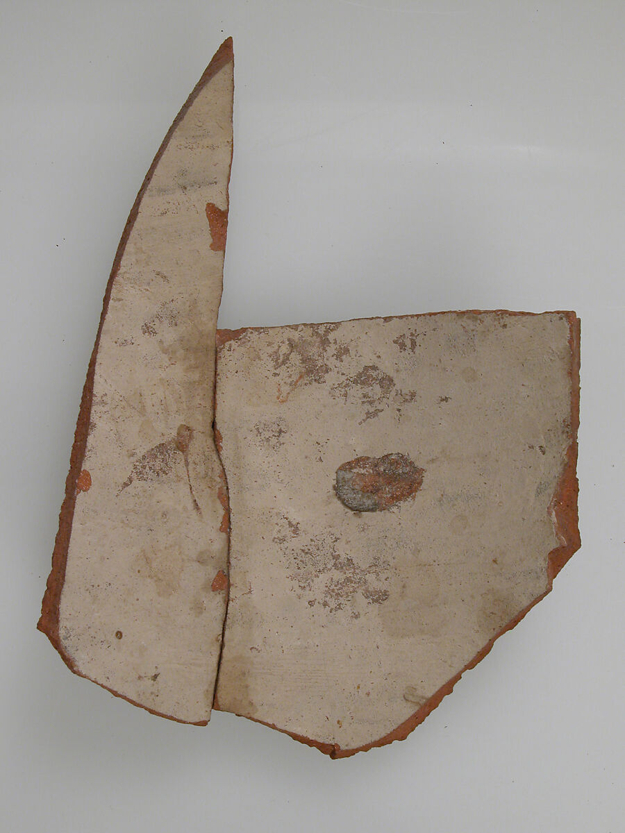 Ostrakon with Troparion (?), Pottery fragment with ink inscription, Coptic