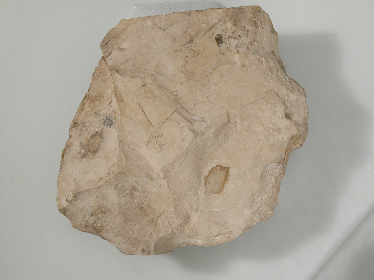 Ostrakon with Menander's "Sentences", Limestone with ink inscription, Coptic