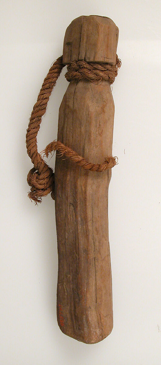 Whip Handle, Wood and hemp rope, Coptic 