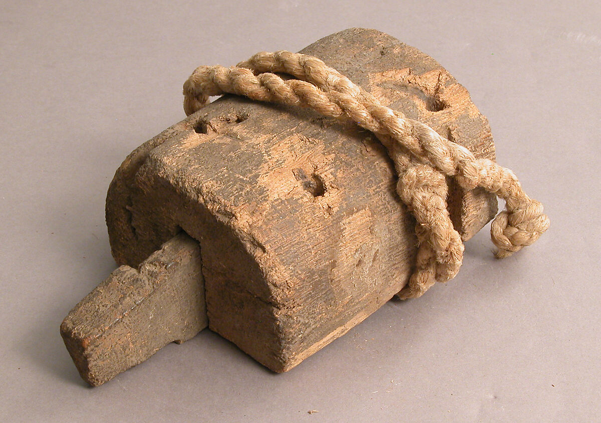 Lock, Wood and rope., Coptic