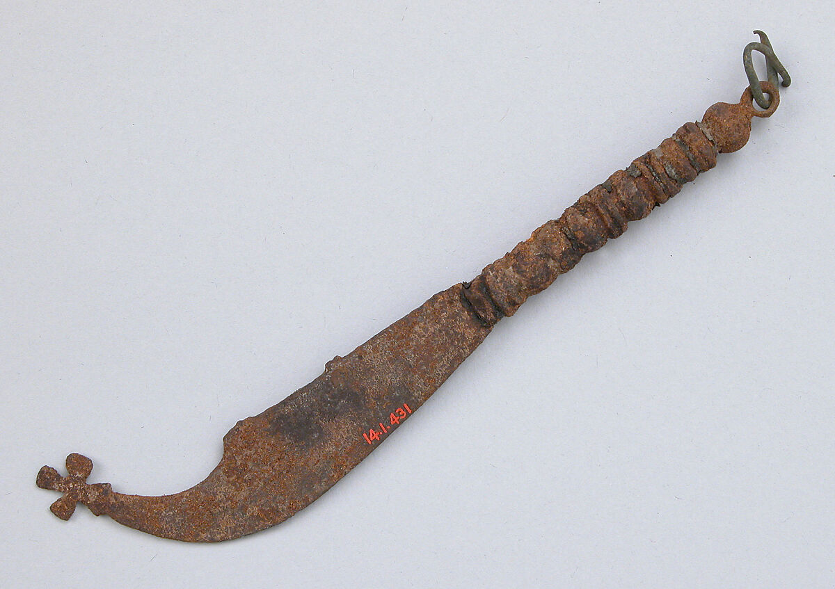 Knife, Iron, Coptic