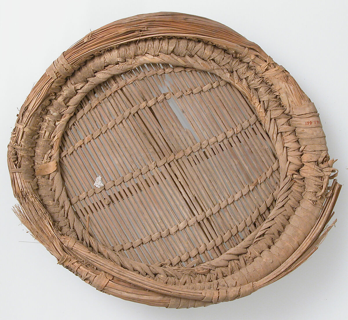 Sieve, Palm leaf and fiber, Coptic 