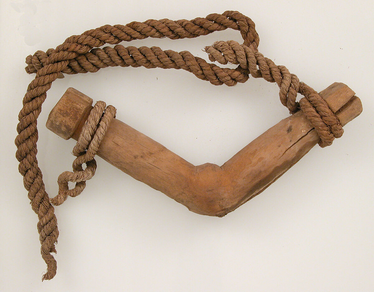 Pulley, Wood and hemp rope, Coptic 