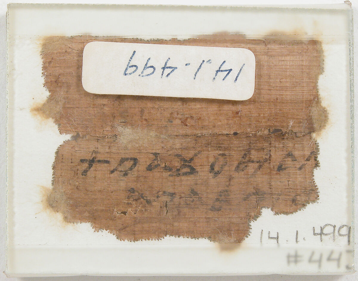 Papyrus Fragments of a Letter to Epiphanius, Papyrus with ink, Coptic