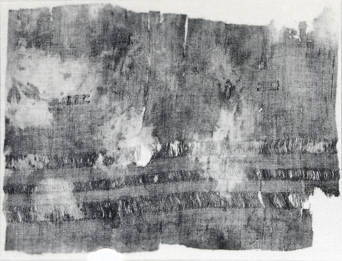 Sheet Fragment, Linen, wool, Coptic 