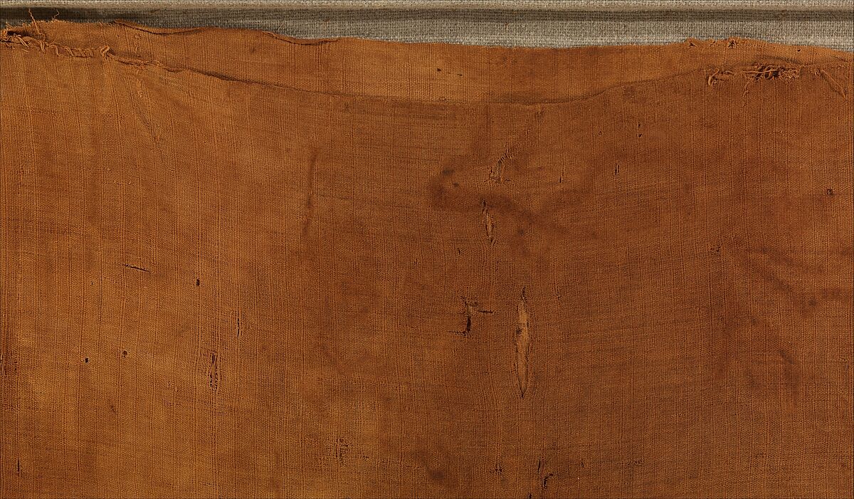 Tunic, Plain weave in undyed linen; self-bands, Coptic