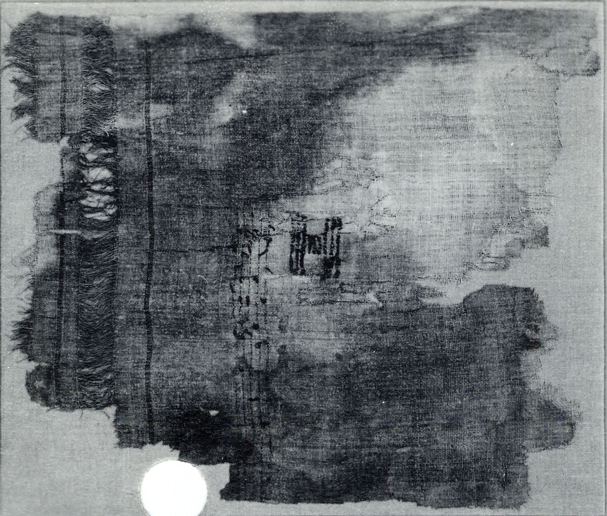 Sheet Fragment, Linen, wool, Coptic 
