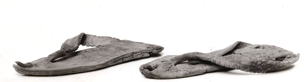 Pair of Child's Sandals, Leather, Coptic 