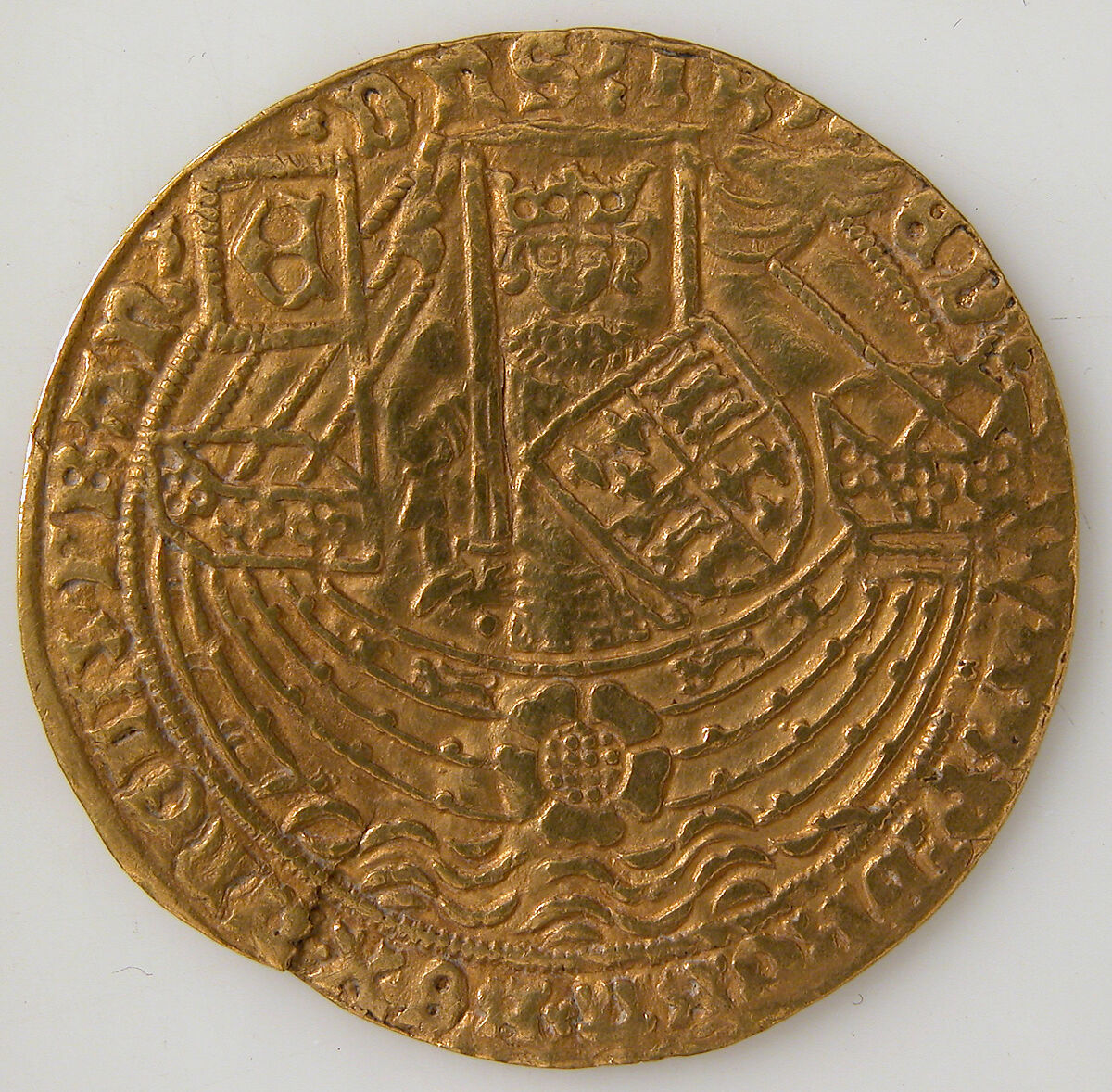 Coin with Rose Noble and Edward IV, Gold, British 