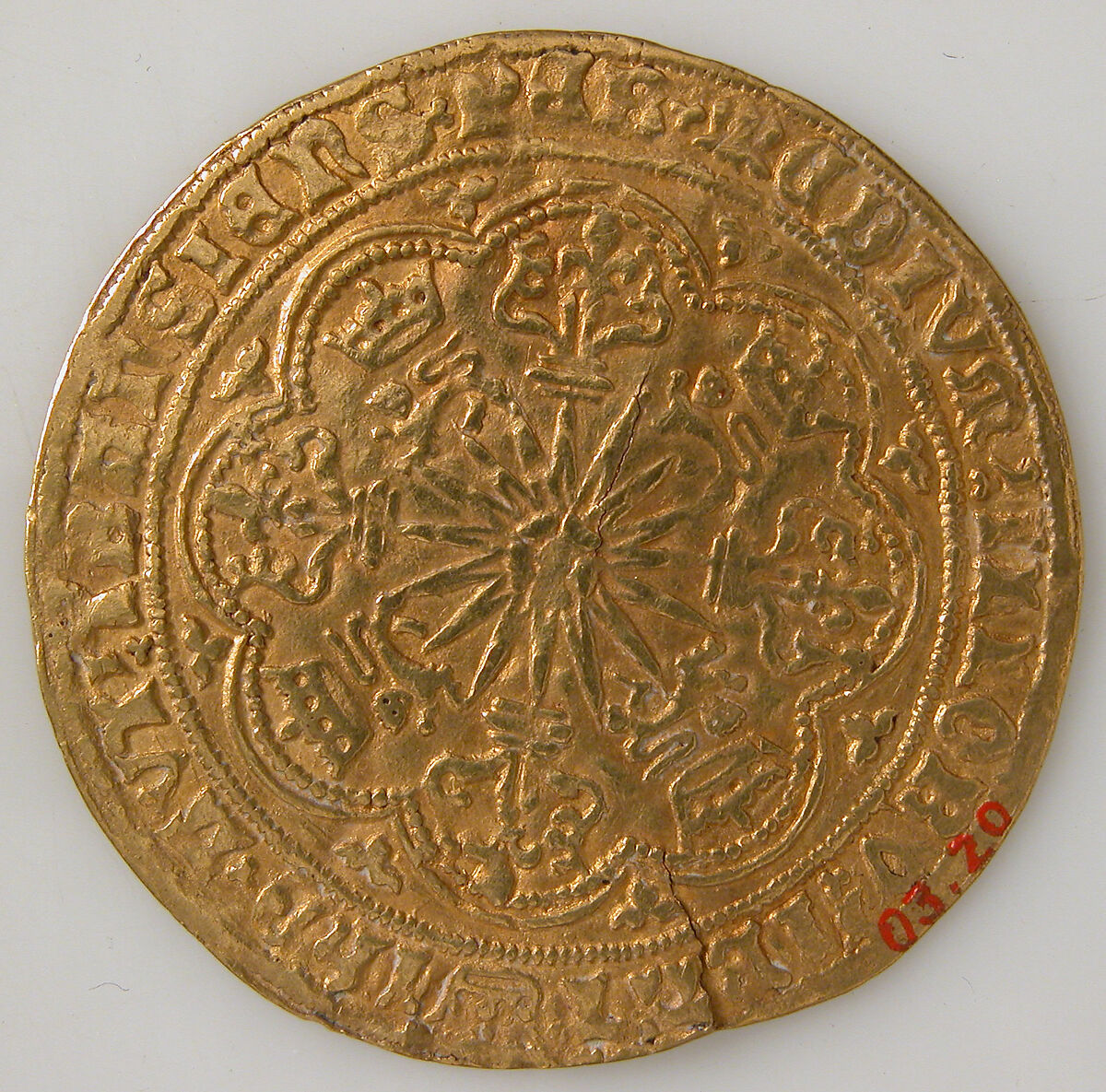 Coin with Rose Noble and Edward IV, Gold, British