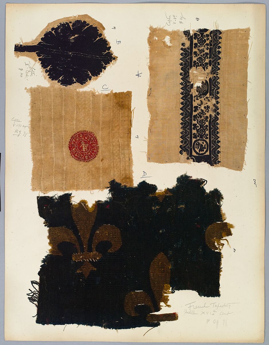 Textile Fragment, Linen, wool, Coptic