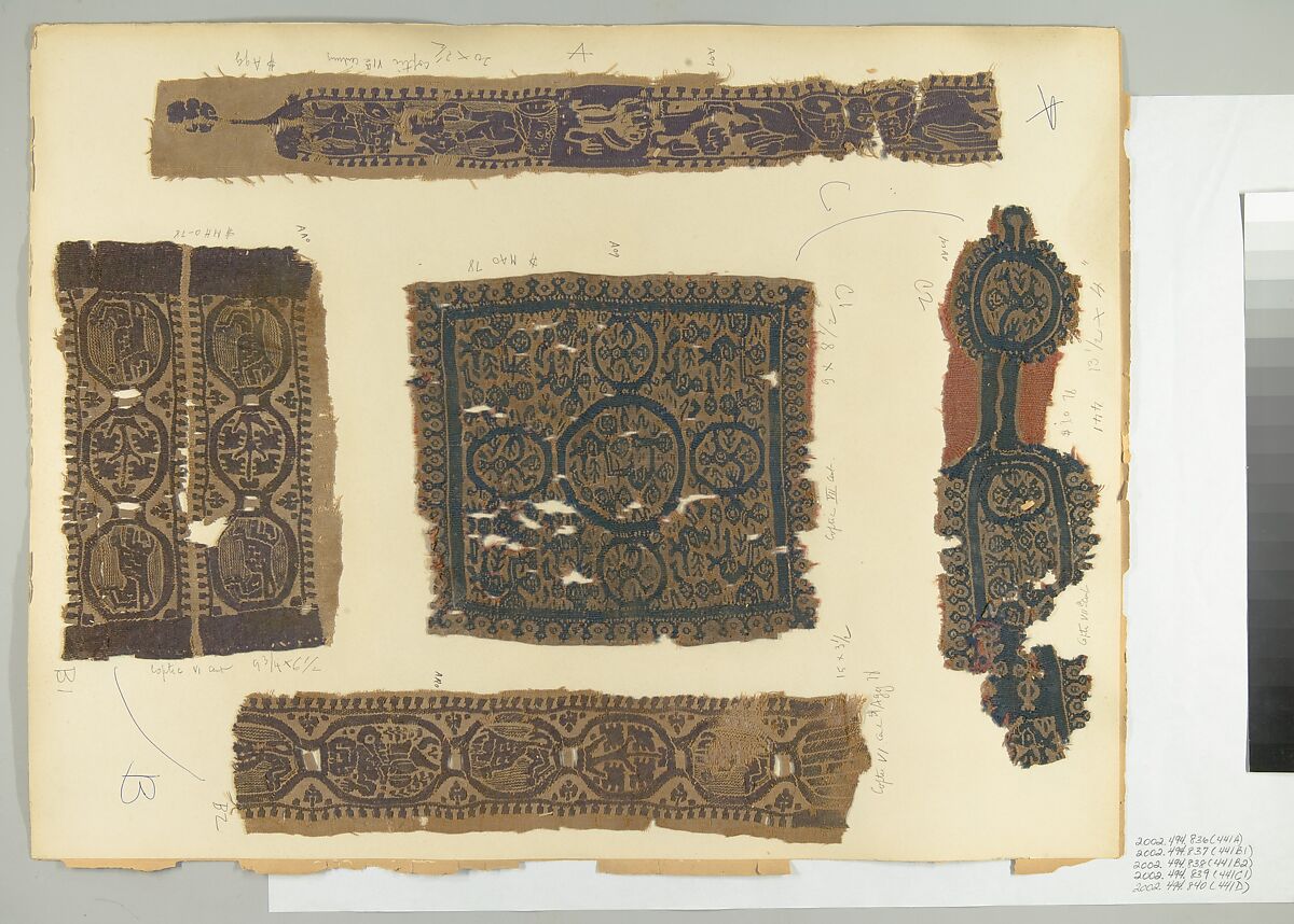 Textile Fragment, Linen, wool, Coptic
